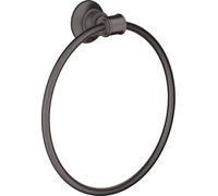 hansgrohe AXOR Montreux toallero en forma de anillo, 42021340, Color: Cromo negro cepillado