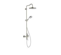 hansgrohe AXOR Montreux Tubo de ducha con termostato, rociador 240 1jet Classic, 16572800, Color: Óptica de acero inoxidable