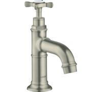 hansgrohe AXOR Montreux Válvula estacionaria de suelo sin juego de desagüe, sólo para conexión de agua fría, 16530820, Color: Níquel Cepillado