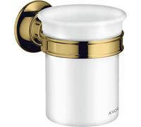 hansgrohe AXOR Montreux vaso de cepillo de dientes, 42134990, Color: Óptica Oro Pulido