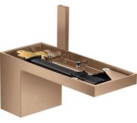 Mezclador monomando de lavabo hansgrohe AXOR MyEdition 70 con desagüe push-open, sin placa, 47012310, Color: Oro rojo cepillado