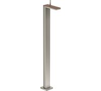 hansgrohe AXOR MyEdition Mezclador monomando de lavabo de pie con juego de desagüe, sin placa, 47042800, Color: Óptica de acero inoxidable