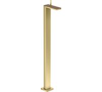 hansgrohe AXOR MyEdition Mezclador monomando de lavabo de pie con juego de desagüe, sin placa, 47042950, Color: Latón cepillado