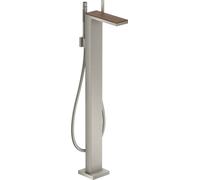 hansgrohe AXOR MyEdition Mezclador monomando para bañera, de pie, sin placa, 47442800, Color: Óptica de acero inoxidable