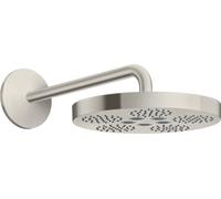 hansgrohe AXOR Una alcachofa de ducha 280 de 1 chorro con brazo de ducha, 48491800, Color: Óptica de acero inoxidable