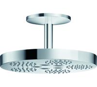 hansgrohe AXOR Una alcachofa de ducha 280 de 1 chorro con conexión al techo, 48493000, Color: cromado