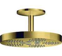 hansgrohe AXOR One ducha de techo 280 1jet con conexión al techo, 48493990, Color: Óptica Oro Pulido
