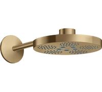 hansgrohe AXOR One ducha 280 2 tipos de chorro con brazo de ducha, 48492140, Color: Bronce cepillado