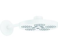 hansgrohe AXOR One ducha 280 2 tipos de chorro con brazo de ducha, 48492700, Color: Blanco Mate