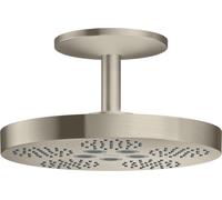 hansgrohe AXOR One ducha de techo 280 2jet con conexión al techo, 48494820, Color: Níquel Cepillado