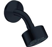 hansgrohe AXOR One ducha de techo 75 1jet EcoSmart con brazo de ducha, 48490670, Color: Negro Mate