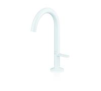 hansgrohe AXOR One grifería de lavabo Select+ 170 con juego de desagüe push-open, proyección 140mm, 48020700, Color: Blanco Mate