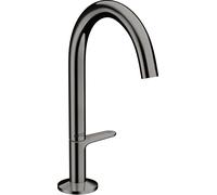 hansgrohe AXOR One grifería de lavabo Select+ 170 con juego de desagüe push-open, proyección 140mm, 48020330, Color: Cromo negro pulido