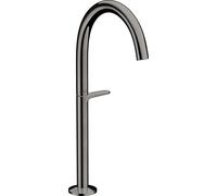 hansgrohe AXOR One grifería de lavabo Select+ 260 para lavabos con desagüe automático Push-Open, 165 mm de saliente, 48030330, Color: Cromo negro pulido