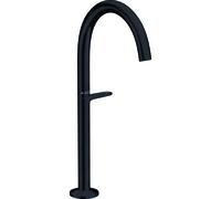 hansgrohe AXOR One grifería de lavabo Select+ 260 para lavabos con desagüe automático Push-Open, 165 mm de saliente, 48030670, Color: Negro Mate