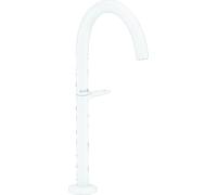 hansgrohe AXOR One grifería de lavabo Select+ 260 para lavabos con juego de desagüe Push-Open, 165 mm de proyección, 48030700, Color: Blanco Mate