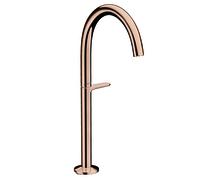 hansgrohe AXOR One grifería de lavabo Select+ 260 para lavabos con juego de desagüe Push-Open, 165 mm de proyección, 48030300, Color: Oro rojo pulido