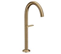 hansgrohe AXOR One grifería de lavabo Select+ 260 para lavabos con juego de desagüe Push-Open, 165 mm de proyección, 48030140, Color: Bronce cepillado