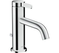 hansgrohe AXOR One mezclador monomando de lavabo 70 con maneta y desagüe automático, 130 mm de saliente, 48000000, Color: cromado
