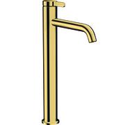 hansgrohe AXOR One Mezclador monomando de lavabo 260 con maneta y desagüe automático, proyección 180mm, 48002990, Color: Óptica Oro Pulido