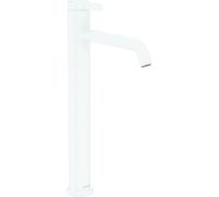 hansgrohe AXOR One Mezclador monomando de lavabo 260 con maneta y desagüe automático, proyección 180mm, 48002700, Color: Blanco Mate