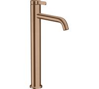 hansgrohe AXOR One Mezclador monomando de lavabo 260 con maneta y desagüe automático, proyección 180mm, 48002310, Color: Oro rojo cepillado