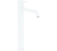 hansgrohe AXOR One Mezclador monomando de lavabo 260 con maneta y juego de desagüe, proyección 180mm, 48002700, Color: Blanco Mate