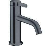 hansgrohe AXOR One mezclador monomando de lavabo 70 con maneta y desagüe automático, proyección 130mm, 48001340, Color: Cromo negro cepillado