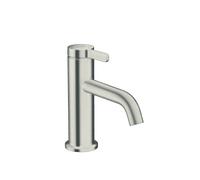 hansgrohe AXOR One mezclador monomando de lavabo 70 con maneta y desagüe automático, proyección 130mm, 48001800, Color: Óptica de acero inoxidable