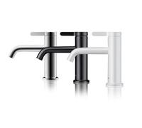 hansgrohe AXOR One mezclador monomando de lavabo 70 con maneta y juego de desagüe, proyección 130mm, 48001670, Color: Negro Mate