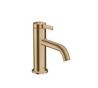 hansgrohe AXOR One mezclador monomando de lavabo 70 con maneta y juego de desagüe, proyección 130mm, 48001140, Color: Bronce cepillado