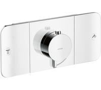 Módulo de termostato empotrado AXOR One de hansgrohe para 2 consumidores, 45712800, Color: Óptica de acero inoxidable