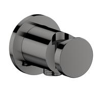 hansgrohe AXOR One portero redondo, 48780330, Color: Cromo negro pulido