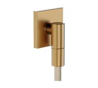 hansgrohe AXOR Salida de pared Fine Conexión de pared angular, 36738140, Color: Bronce cepillado