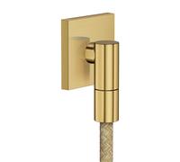 hansgrohe AXOR Salida de pared Fine Conexión de pared angular, 36738250, Color: Óptica de oro cepillado