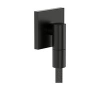 hansgrohe AXOR Salida de pared Fine Conexión de pared angular, 36738340, Color: Cromo negro cepillado