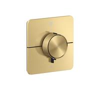 hansgrohe AXOR ShowerSelect ID termostato, empotrado, softsquare, 2 consumidores, 36754250, Color: Óptica de oro cepillado