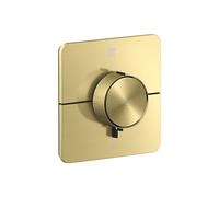 hansgrohe AXOR ShowerSelect ID termostato, empotrado, softsquare, 2 consumidores, 36754950, Color: Latón cepillado