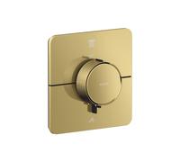 hansgrohe AXOR ShowerSelect ID termostato, empotrado, softsquare, 2 consumidores, 36754990, Color: Óptica Oro Pulido