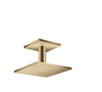 hansgrohe AXOR ShowerSolutions 250/250 1 rociador, conexión al techo, 35308140, Color: Bronce cepillado