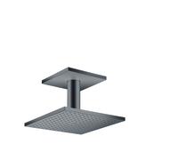 hansgrohe AXOR ShowerSolutions 250/250 1 rociador, conexión al techo, 35308340, Color: Cromo negro cepillado