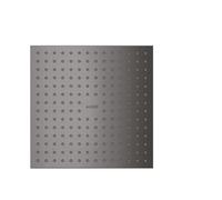 hansgrohe AXOR ShowerSolutions 250/250 Cabezal de ducha superior de 1 chorro, montado en el techo, 35309340, Color: Cromo negro cepillado