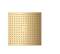 hansgrohe AXOR ShowerSolutions 250/250 Cabezal de ducha superior de 1 chorro, montado en el techo, 35309250, Color: Óptica de oro cepillado