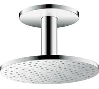 hansgrohe AXOR ShowerSolutions 250 Rociador de 2 chorros, conexión al techo, 35297000, Color: cromado