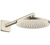 hansgrohe AXOR ShowerSolutions alcachofa de ducha 245 1 rociador tipo ahorro de agua+, 35389820, Color: Níquel Cepillado
