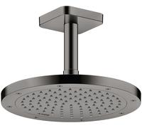 hansgrohe AXOR ShowerSolutions brazo de ducha conexión de techo, 100mm, DN15, 26965330, Color: Cromo negro pulido