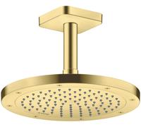 hansgrohe AXOR ShowerSolutions brazo de ducha conexión de techo, 100mm, DN15, 26965950, Color: Latón cepillado