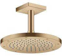 hansgrohe AXOR ShowerSolutions conexión de techo, angular, 100mm, 26437140, Color: Bronce cepillado