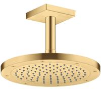 hansgrohe AXOR ShowerSolutions conexión de techo, angular, 100mm, 26437250, Color: Óptica de oro cepillado