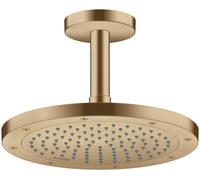 hansgrohe AXOR ShowerSolutions de ducha Conexión al techo 100 mm, 26432140, Color: Bronce cepillado